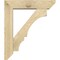 Ekena Millwork Balboa Slat Rough Sawn Bracket w/ Offset Brace, Douglas Fir, 6"W x 24"D x 28"H BKT0604X24X28BOA06RDF - alternate 3